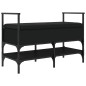 vidaXL Schuhbank Schwarz 85,5x42x57,5 cm Holzwerkstoff vidaXL Schuhbank Schwarz 85,5x42x57,5 cm Holzwerkstoff