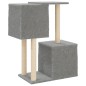 vidaXL Kratzbaum mit Sisal-Kratzsäulen Hellgrau 86 cm vidaXL Kratzbaum mit Sisal-Kratzsäulen Hellgrau 86 cm