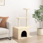vidaXL Kratzbaum mit Sisal-Kratzsäulen Creme 110 cm vidaXL Kratzbaum mit Sisal-Kratzsäulen Creme 110 cm