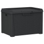 vidaXL Gartentruhe Anthrazit 125 L PP vidaXL Gartentruhe Anthrazit 125 L PP