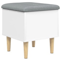 vidaXL Sitzbank mit Stauraum Weiß 42x42x46 cm Holzwerkstoff