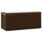 vidaXL Gartentruhe mit Sitzkissen Braun 350 L PP vidaXL Gartentruhe mit Sitzkissen Braun 350 L PP