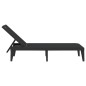 vidaXL Sonnenliege Anthrazit 186x60x29 cm PP vidaXL Sonnenliege Anthrazit 186x60x29 cm PP