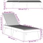 vidaXL Sonnenliege Anthrazit 186x60x29 cm PP vidaXL Sonnenliege Anthrazit 186x60x29 cm PP