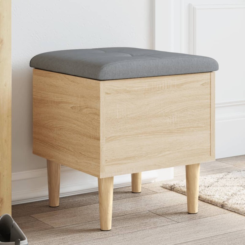 vidaXL Sitzbank mit Stauraum Sonoma-Eiche 42x42x46 cm Holzwerkstoff vidaXL Sitzbank mit Stauraum Sonoma-Eiche 42x42x46 cm Holzwerkstoff