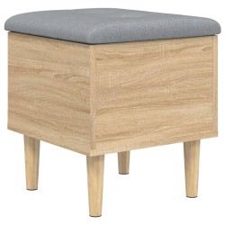 vidaXL Sitzbank mit Stauraum Sonoma-Eiche 42x42x46 cm Holzwerkstoff