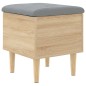vidaXL Sitzbank mit Stauraum Sonoma-Eiche 42x42x46 cm Holzwerkstoff vidaXL Sitzbank mit Stauraum Sonoma-Eiche 42x42x46 cm Holzwerkstoff