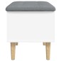 vidaXL Sitzbank mit Stauraum Weiß 62x42x46 cm Holzwerkstoff vidaXL Sitzbank mit Stauraum Weiß 62x42x46 cm Holzwerkstoff