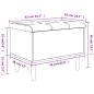 vidaXL Sitzbank mit Stauraum Weiß 62x42x46 cm Holzwerkstoff vidaXL Sitzbank mit Stauraum Weiß 62x42x46 cm Holzwerkstoff