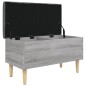 vidaXL Sitzbank mit Stauraum Grau Sonoma 82x42x46 cm Holzwerkstoff vidaXL Sitzbank mit Stauraum Grau Sonoma 82x42x46 cm Holzwerkstoff