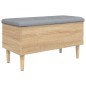 vidaXL Sitzbank mit Stauraum Sonoma-Eiche 82x42x46 cm Holzwerkstoff vidaXL Sitzbank mit Stauraum Sonoma-Eiche 82x42x46 cm Holzwerkstoff