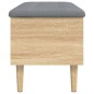 vidaXL Sitzbank mit Stauraum Sonoma-Eiche 82x42x46 cm Holzwerkstoff vidaXL Sitzbank mit Stauraum Sonoma-Eiche 82x42x46 cm Holzwerkstoff