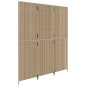 vidaXL Paravent 3-tlg. Beige Poly Rattan vidaXL Paravent 3-tlg. Beige Poly Rattan