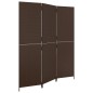 vidaXL Paravent 3-tlg. Braun Poly Rattan vidaXL Paravent 3-tlg. Braun Poly Rattan