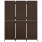 vidaXL Paravent 3-tlg. Braun Poly Rattan vidaXL Paravent 3-tlg. Braun Poly Rattan