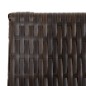 vidaXL Paravent 3-tlg. Braun Poly Rattan vidaXL Paravent 3-tlg. Braun Poly Rattan