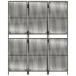 vidaXL Paravent 3-tlg. Grau Poly Rattan vidaXL Paravent 3-tlg. Grau Poly Rattan