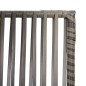 vidaXL Paravent 3-tlg. Grau Poly Rattan vidaXL Paravent 3-tlg. Grau Poly Rattan