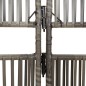 vidaXL Paravent 3-tlg. Grau Poly Rattan vidaXL Paravent 3-tlg. Grau Poly Rattan