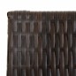 vidaXL Paravent 3-tlg. Braun Poly Rattan vidaXL Paravent 3-tlg. Braun Poly Rattan
