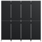 vidaXL Paravent 4-tlg. Schwarz Poly Rattan vidaXL Paravent 4-tlg. Schwarz Poly Rattan