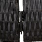 vidaXL Paravent 4-tlg. Schwarz Poly Rattan vidaXL Paravent 4-tlg. Schwarz Poly Rattan
