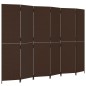 vidaXL Paravent 6-tlg. Braun Poly Rattan vidaXL Paravent 6-tlg. Braun Poly Rattan