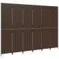 vidaXL Paravent 6-tlg. Braun Poly Rattan vidaXL Paravent 6-tlg. Braun Poly Rattan