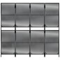vidaXL Paravent 4-tlg. Schwarz Poly Rattan vidaXL Paravent 4-tlg. Schwarz Poly Rattan
