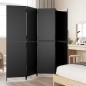 vidaXL Paravent 5-tlg. Schwarz Poly Rattan vidaXL Paravent 5-tlg. Schwarz Poly Rattan