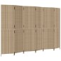 vidaXL Paravent 6-tlg. Beige Poly Rattan vidaXL Paravent 6-tlg. Beige Poly Rattan