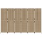 vidaXL Paravent 6-tlg. Beige Poly Rattan vidaXL Paravent 6-tlg. Beige Poly Rattan