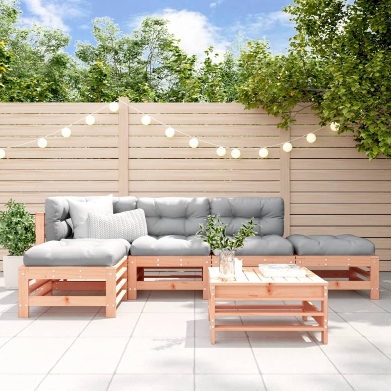 vidaXL 6-tlg. Garten-Lounge-Set Massivholz Douglasie vidaXL 6-tlg. Garten-Lounge-Set Massivholz Douglasie