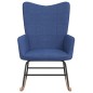 vidaXL Schaukelstuhl Blau Stoff vidaXL Schaukelstuhl Blau Stoff