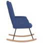vidaXL Schaukelstuhl Blau Stoff vidaXL Schaukelstuhl Blau Stoff