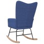 vidaXL Schaukelstuhl Blau Stoff vidaXL Schaukelstuhl Blau Stoff