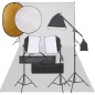 vidaXL Fotostudio-Set mit Beleuchtung, Hintergrund und Reflektor vidaXL Fotostudio-Set mit Beleuchtung, Hintergrund und Reflektor