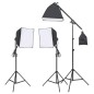 vidaXL Fotostudio-Set mit Beleuchtung, Hintergrund und Reflektor vidaXL Fotostudio-Set mit Beleuchtung, Hintergrund und Reflektor
