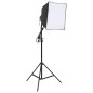 vidaXL Fotostudio-Set mit Beleuchtung, Hintergrund und Reflektor vidaXL Fotostudio-Set mit Beleuchtung, Hintergrund und Reflektor