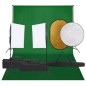 vidaXL Fotostudio-Set mit Beleuchtung, Hintergrund und Reflektor vidaXL Fotostudio-Set mit Beleuchtung, Hintergrund und Reflektor