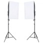 vidaXL Fotostudio-Set mit Beleuchtung, Hintergrund und Reflektor vidaXL Fotostudio-Set mit Beleuchtung, Hintergrund und Reflektor