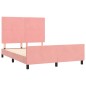 vidaXL Bettgestell mit Kopfteil Rosa 140x200 cm Samt vidaXL Bettgestell mit Kopfteil Rosa 140x200 cm Samt