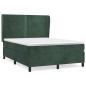 vidaXL Boxspringbett mit Matratze Dunkelgrün 140x200 cm Samt vidaXL Boxspringbett mit Matratze Dunkelgrün 140x200 cm Samt