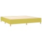 vidaXL Boxspringbett mit Matratze & LED Grün 200x200 cm Stoff vidaXL Boxspringbett mit Matratze & LED Grün 200x200 cm Stoff