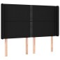 vidaXL Boxspringbett mit Matratze & LED Schwarz 140x190 cm Stoff vidaXL Boxspringbett mit Matratze & LED Schwarz 140x190 cm Stoff