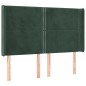 vidaXL Boxspringbett mit Matratze & LED Dunkelgrün 140x190 cm Samt vidaXL Boxspringbett mit Matratze & LED Dunkelgrün 140x190 cm Samt