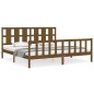 vidaXL Massivholzbett mit Kopfteil Honigbraun 200x200 cm vidaXL Massivholzbett mit Kopfteil Honigbraun 200x200 cm