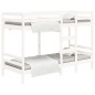 vidaXL Etagenbett Weiß 75x190 cm Massivholz Kiefer vidaXL Etagenbett Weiß 75x190 cm Massivholz Kiefer