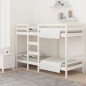 vidaXL Etagenbett Weiß 75x190 cm Massivholz Kiefer vidaXL Etagenbett Weiß 75x190 cm Massivholz Kiefer