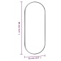 vidaXL Wandspiegel 35x80 cm Glas Oval vidaXL Wandspiegel 35x80 cm Glas Oval
